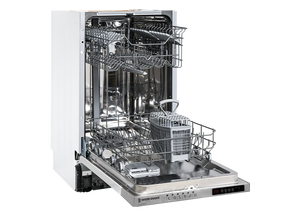 White Knight WK-AT45BIDW Slimline Dishwasher - Silver - E Rated