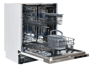 White Knight WK-AT60BIDW Standard Dishwasher - Silver - E Rated