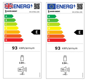 White Knight WK-ATBUL100 Built-under Larder Fridge